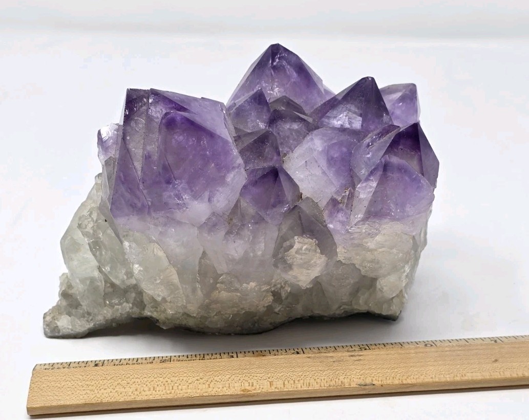 3.75lb Natural affection Amethyst Cluster Quartz Crystal Mineral Specimen