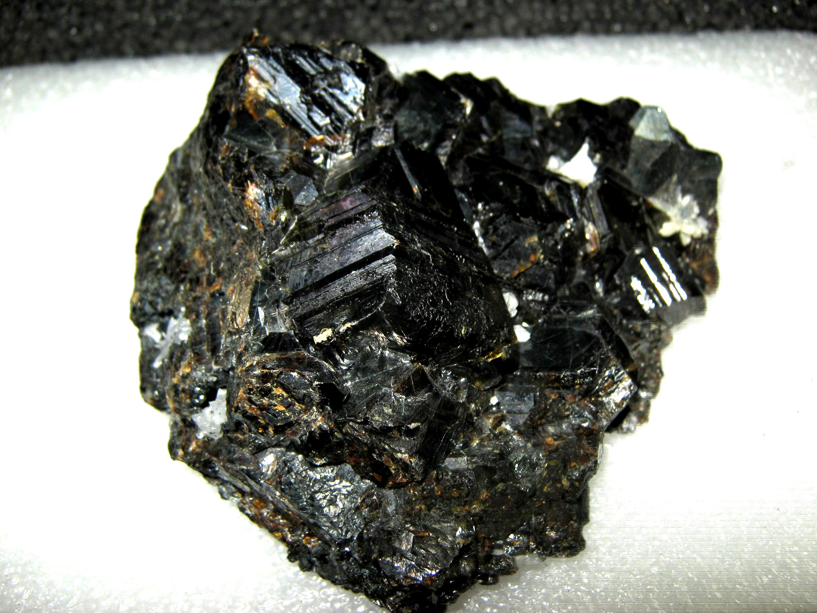 Huge RARE Black Shiny Gem Sphalerite & Amber Pyrite Quartz Crystal Cluster