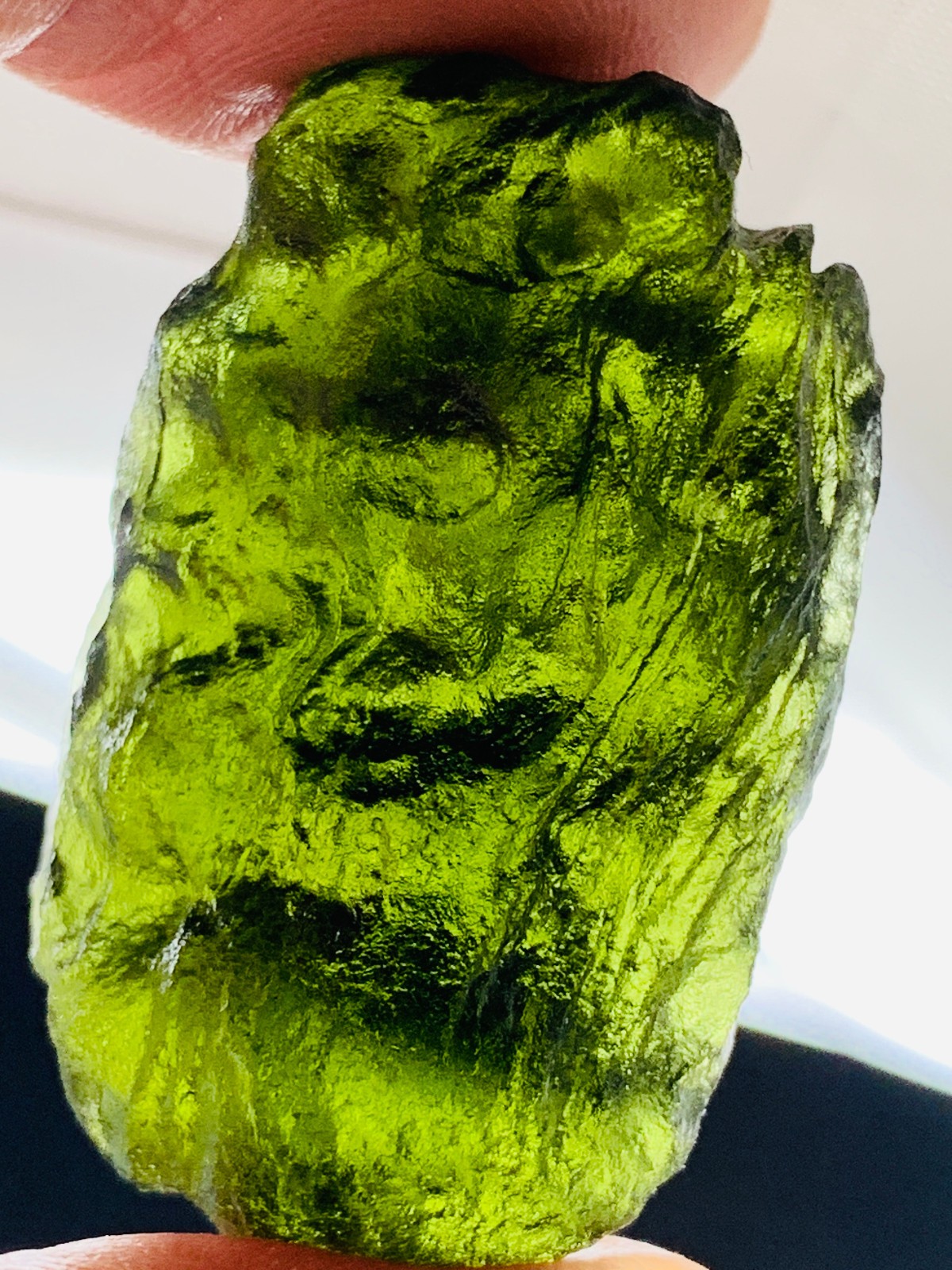 TOP Moldavite Raw Moldavite Crystal from Czech Republic PICcertificate 82CT