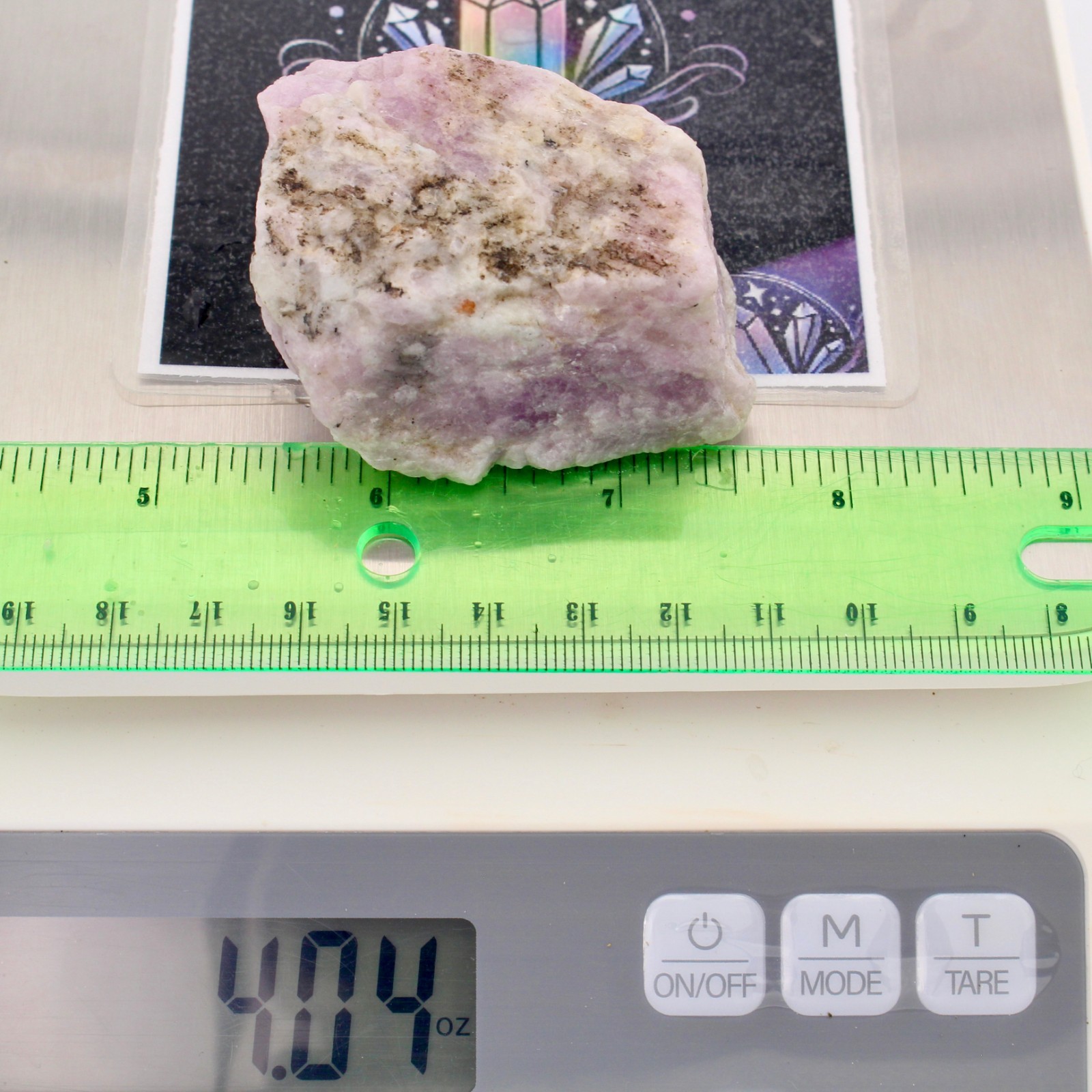 4oz UV ACTIVE Kunzite Nigeria Purple Lilac Raw Natural Rough Crystal Mineral