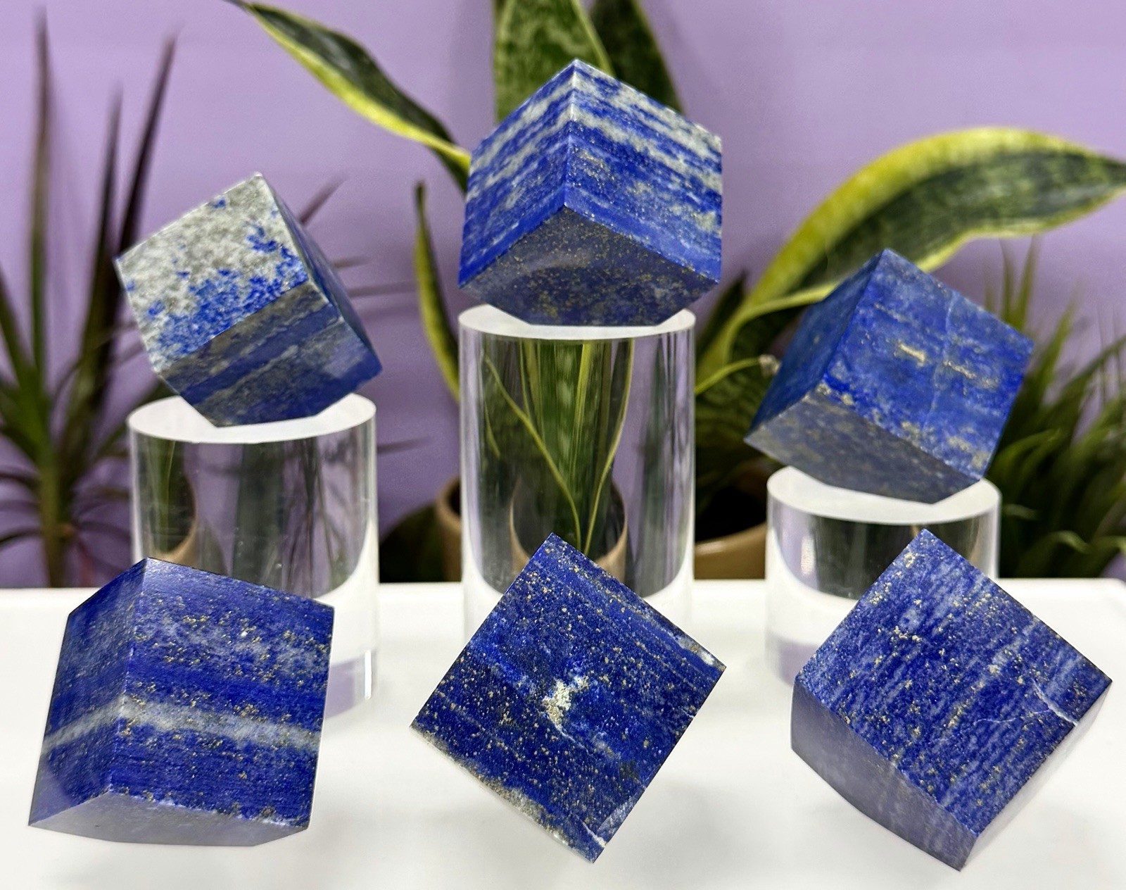 Wholesale Lot 2 Lbs Natural Lapis Lazuli Cube Crystals Healing Energy