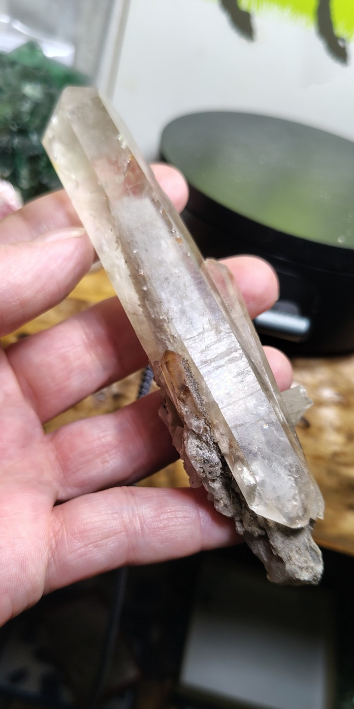 LEMURIAN DOUBLE TERMINATED SCEPTER SMOKEY QUARTZ MINAS GERAIS BRAZIL