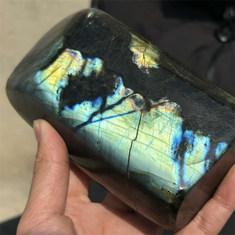 1.32kg Natural Labradorite Quartz Crystal Spectrolite Mineral Reiki healing