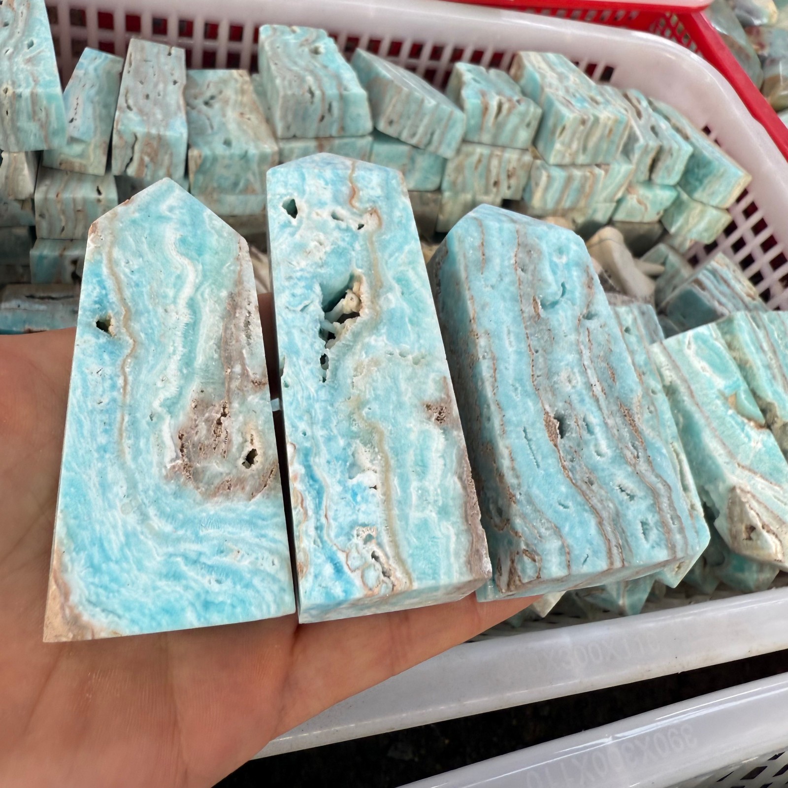 Natural Different grade Mine Healing Stone Obelisk Wand Home Decor 500g