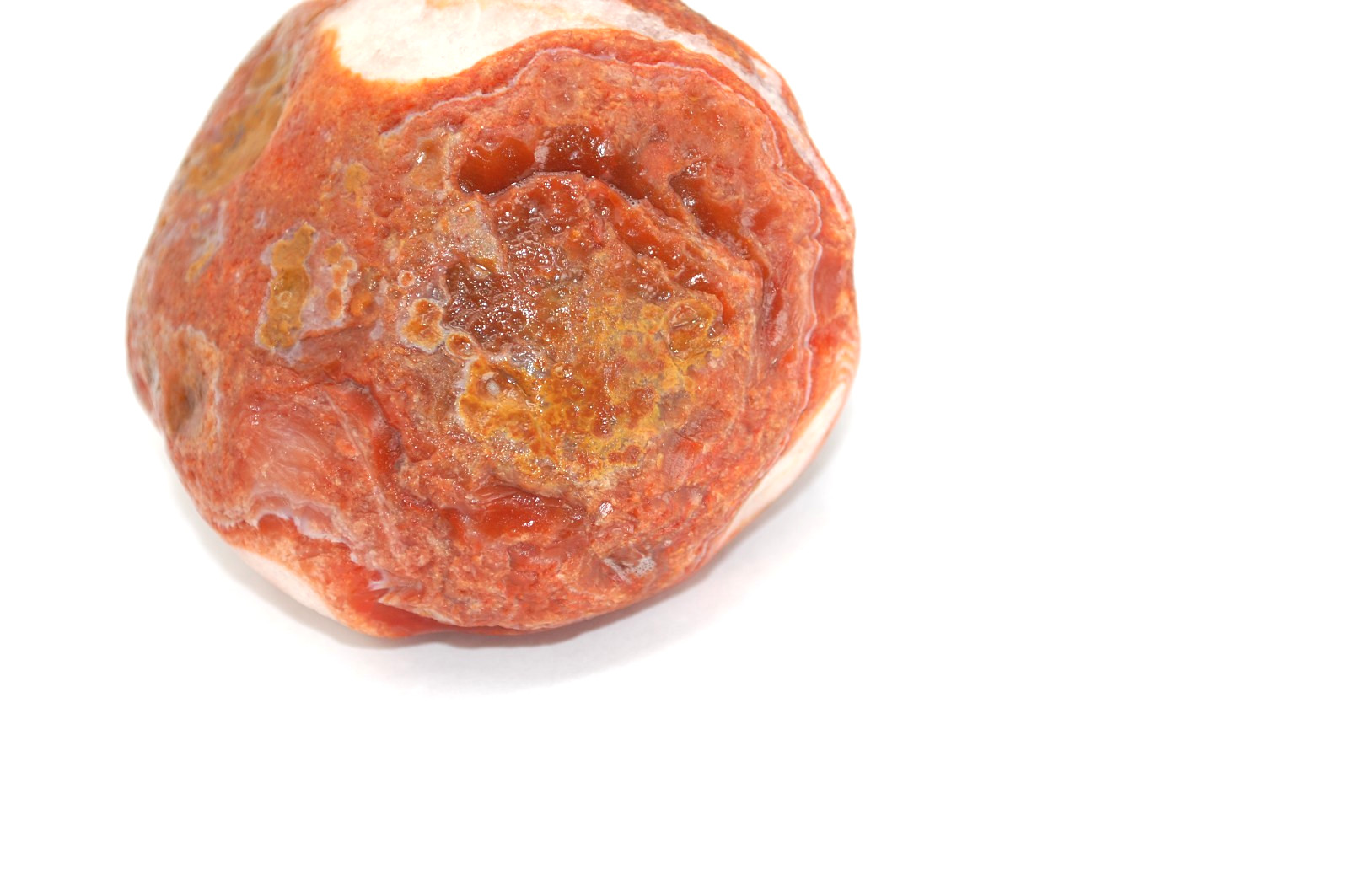 AGATE LAKE SUPERION AGATE 14.9 OZ 3 3/8″ X 3″ X 2″. MINNESOTA AGATE
