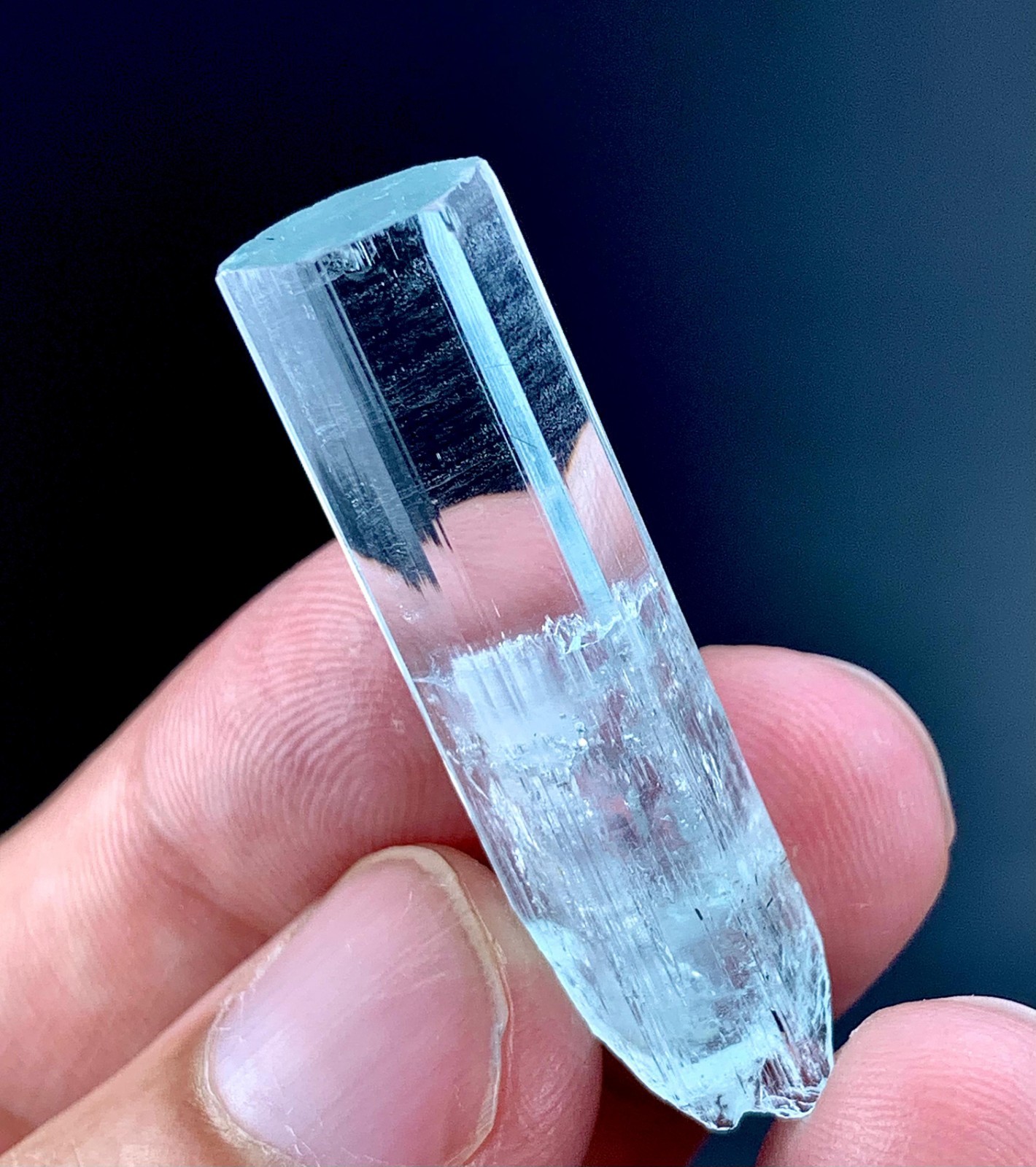 35 Carat Natural Blue Aquamarine Crystal From Shigar Valley Pakistan