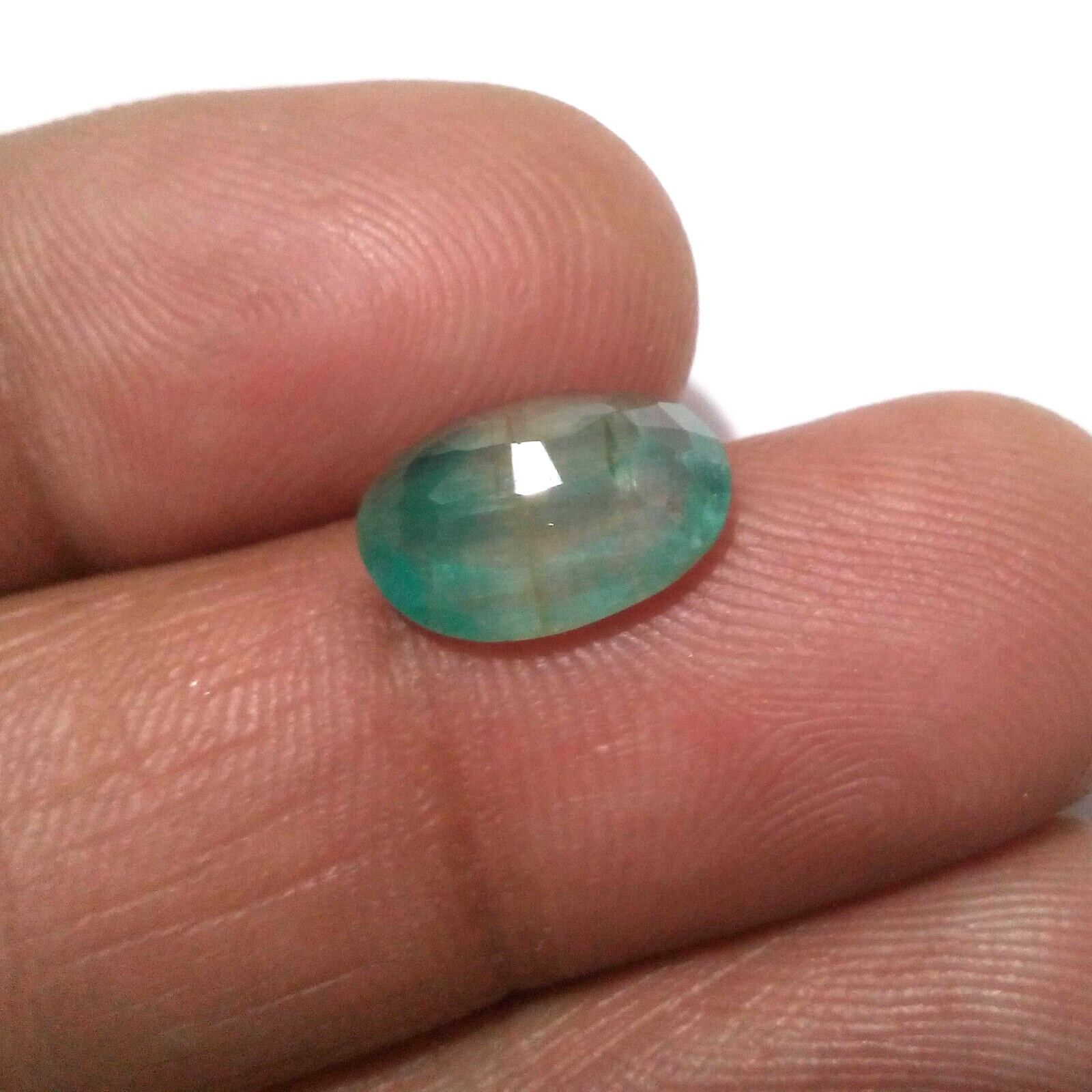 Amazing Colombian Emerald Faceted Oval Shape 3.80 Crt Emerald Loose Gemstone