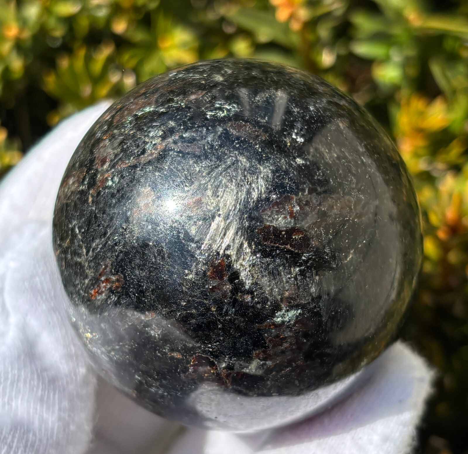 USA SALE 343g “LOT ARFVEDSONITE” ANTHO PHYLLITE SPHERES SPHERE 1.92″ & 1.87″