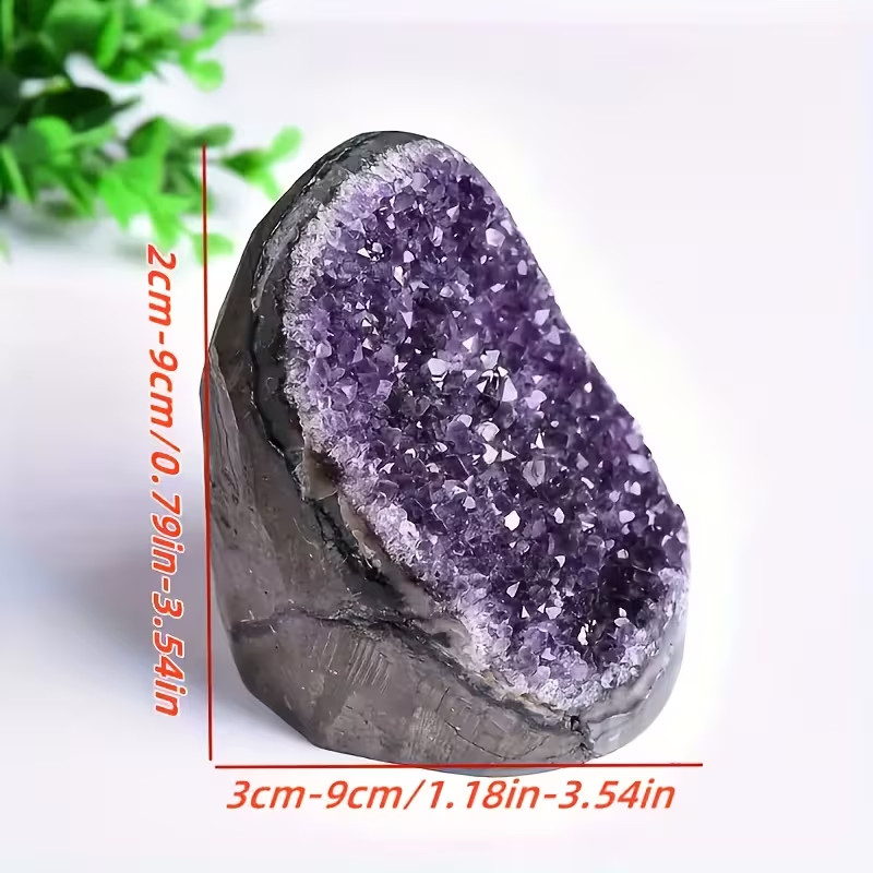 Random 300g Amethyst Rough Stone Cluster – Purple Quartz Crystal Geode Cluster