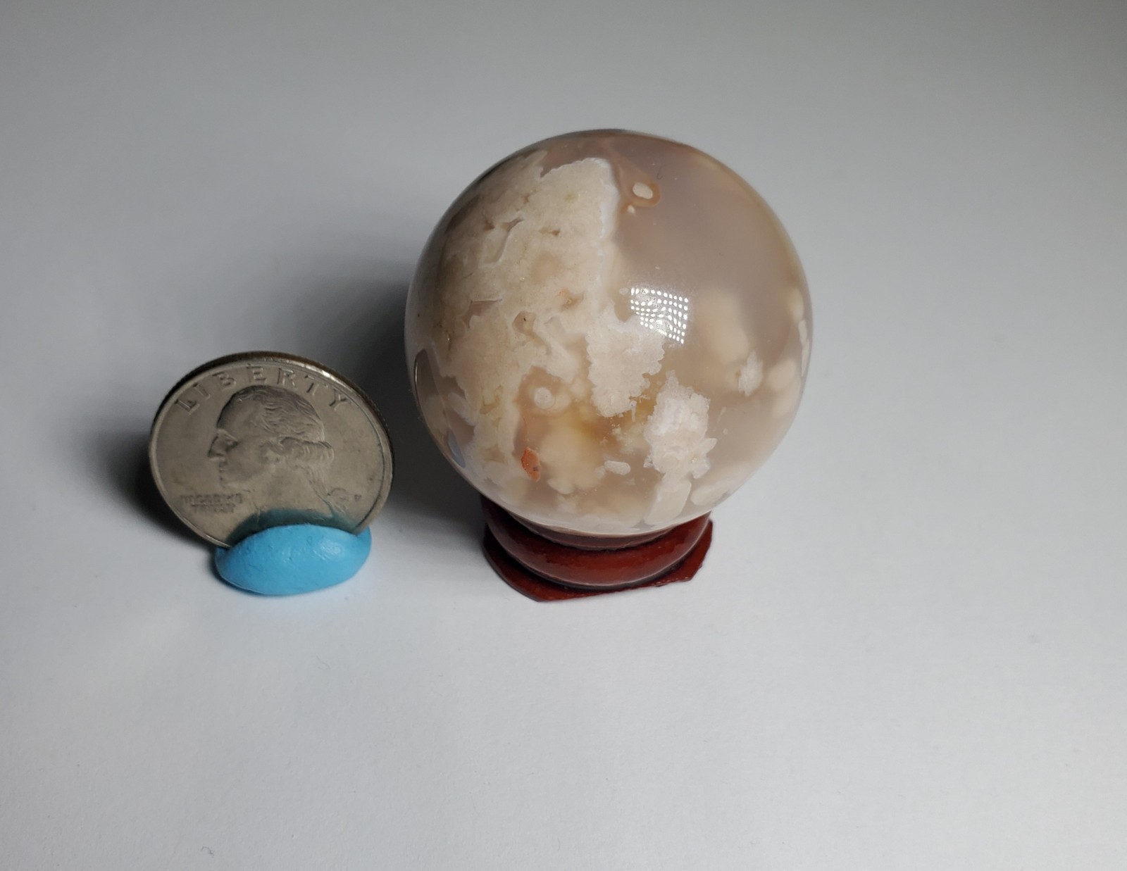 3pc Small Crystal Sphere W/stands Bundle