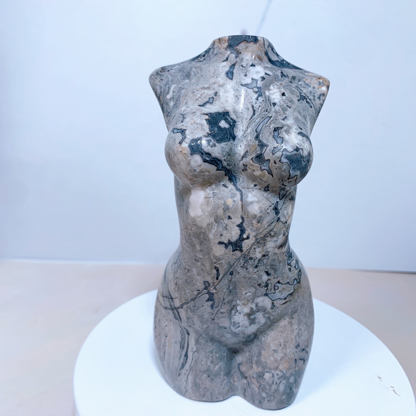 1pc Natural Guohua stone goddess Crystal woman body carving Home decoration
