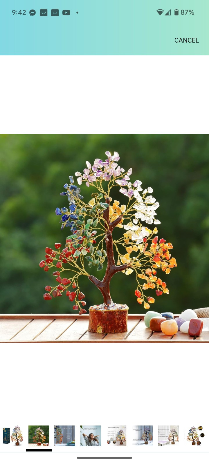 PYOR 7 Chakra Tree of Life Crystals Gifts for Women Crystal Tree Money Tree C…