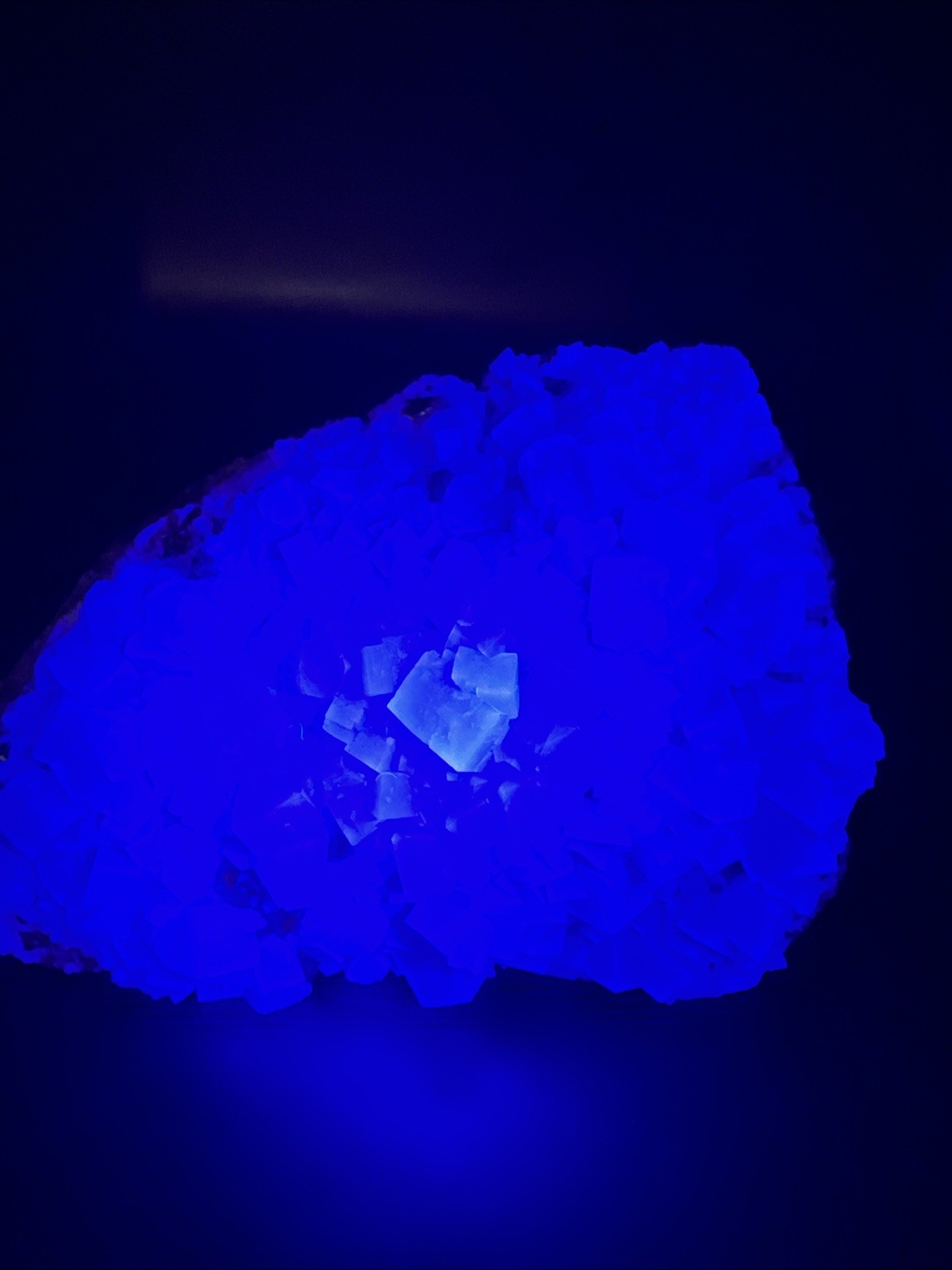 Glowing 2lb Rogerley Mine Fluorite on Matrix – 10105
