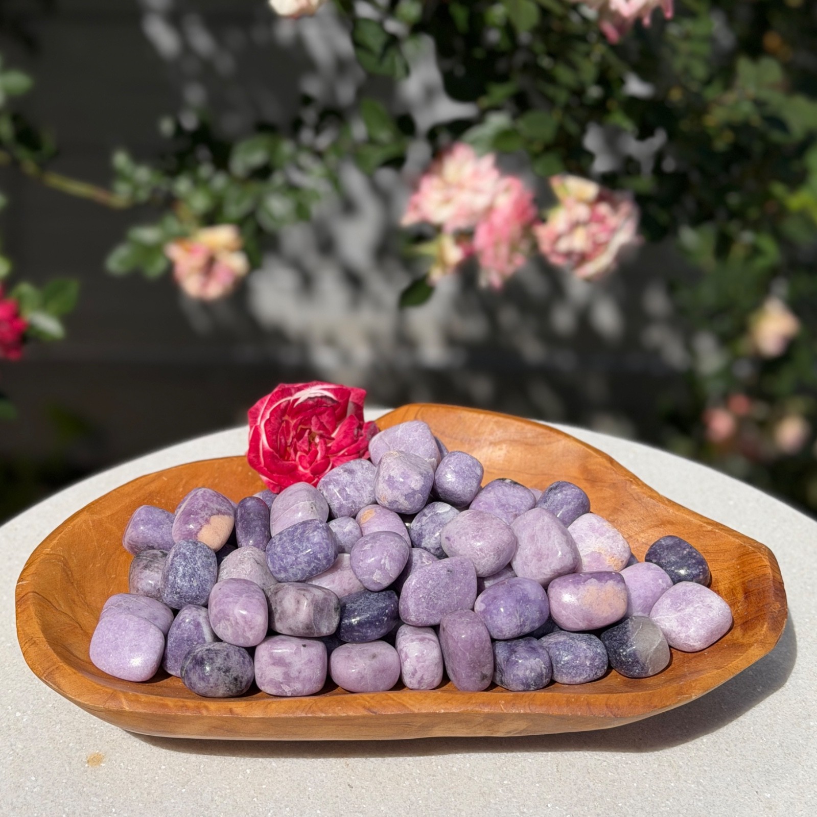 Wholesale Lot – 2 lbs Natural Lepidolite Tumble Crystals Healing Energy
