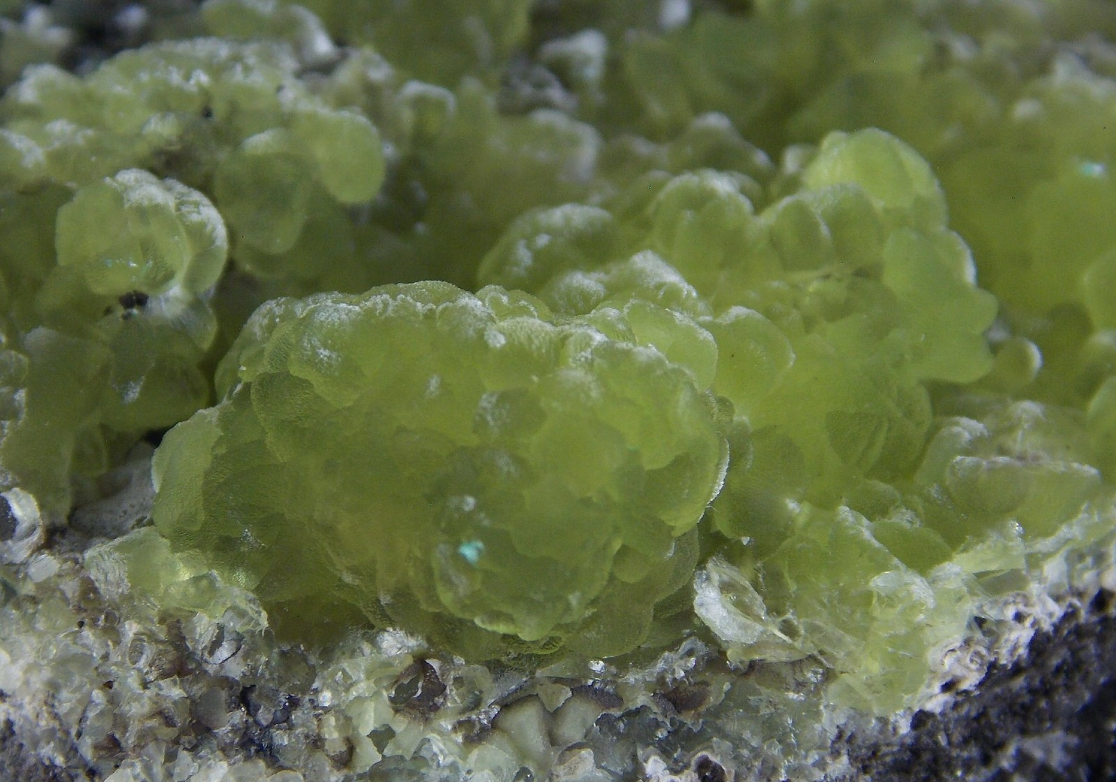 GREEN CUPRIAN SMITHSONITE CRYSTALS – 6 cm – 79 MINE, ARIZONA 29957