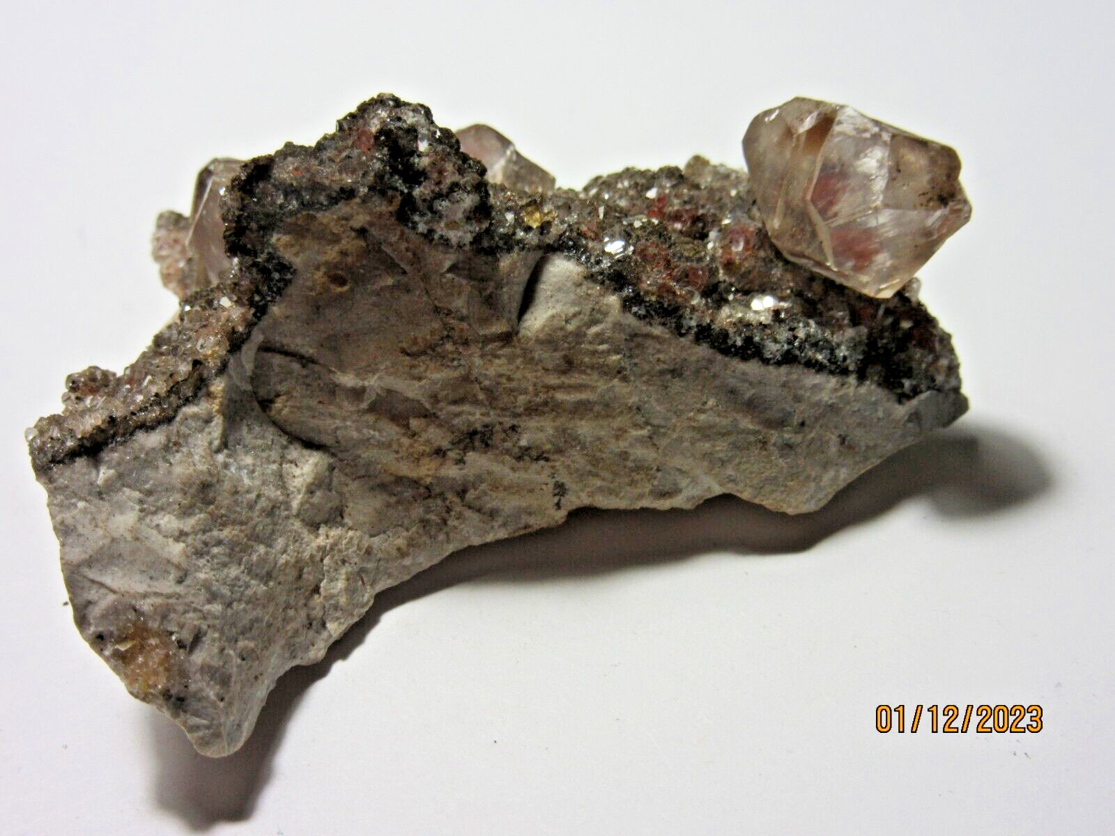 Natural Red Quartz Crystal CLUSTER 2 3/8″ Rough Collectible Reiki RQCCC-3