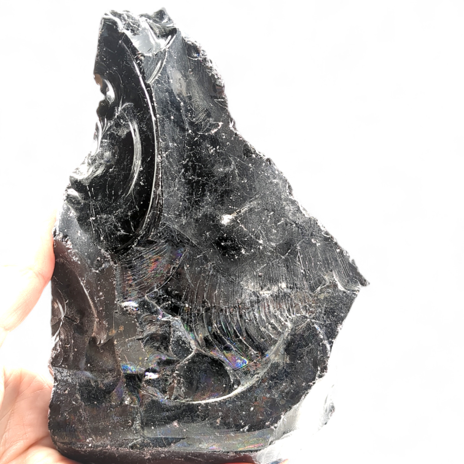 Black Art Glass Cullet Opaque Slag Glass #4XL33