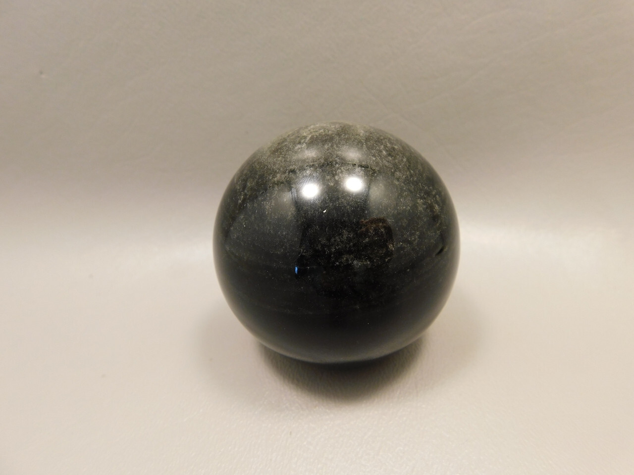 Silver Sheen Sphere 2.25 inch Gemstone Chatoyant Stone 57 mm Ball #Os6