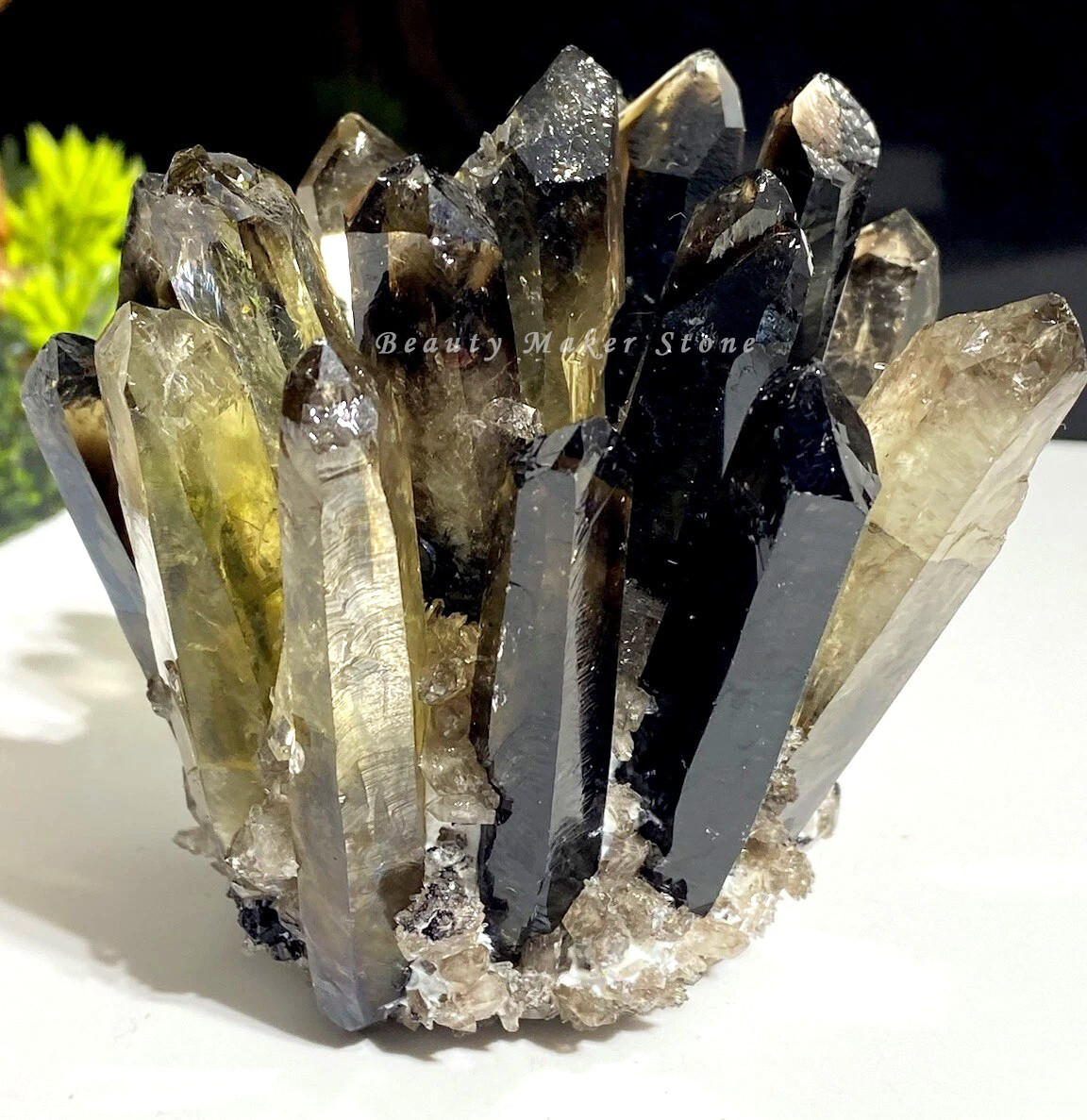 2025 300G New Find Large Smoky Quartz Crystal Healing Cluster Rocks Specimens