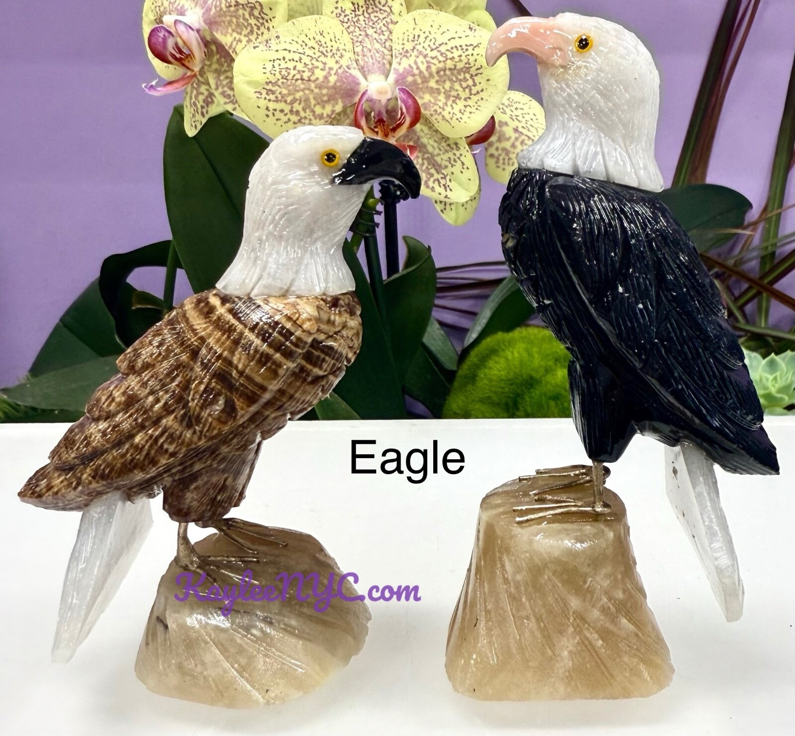 Wholesale Lot 4 PCs Mix Natural Crystals Birds Healing Energy