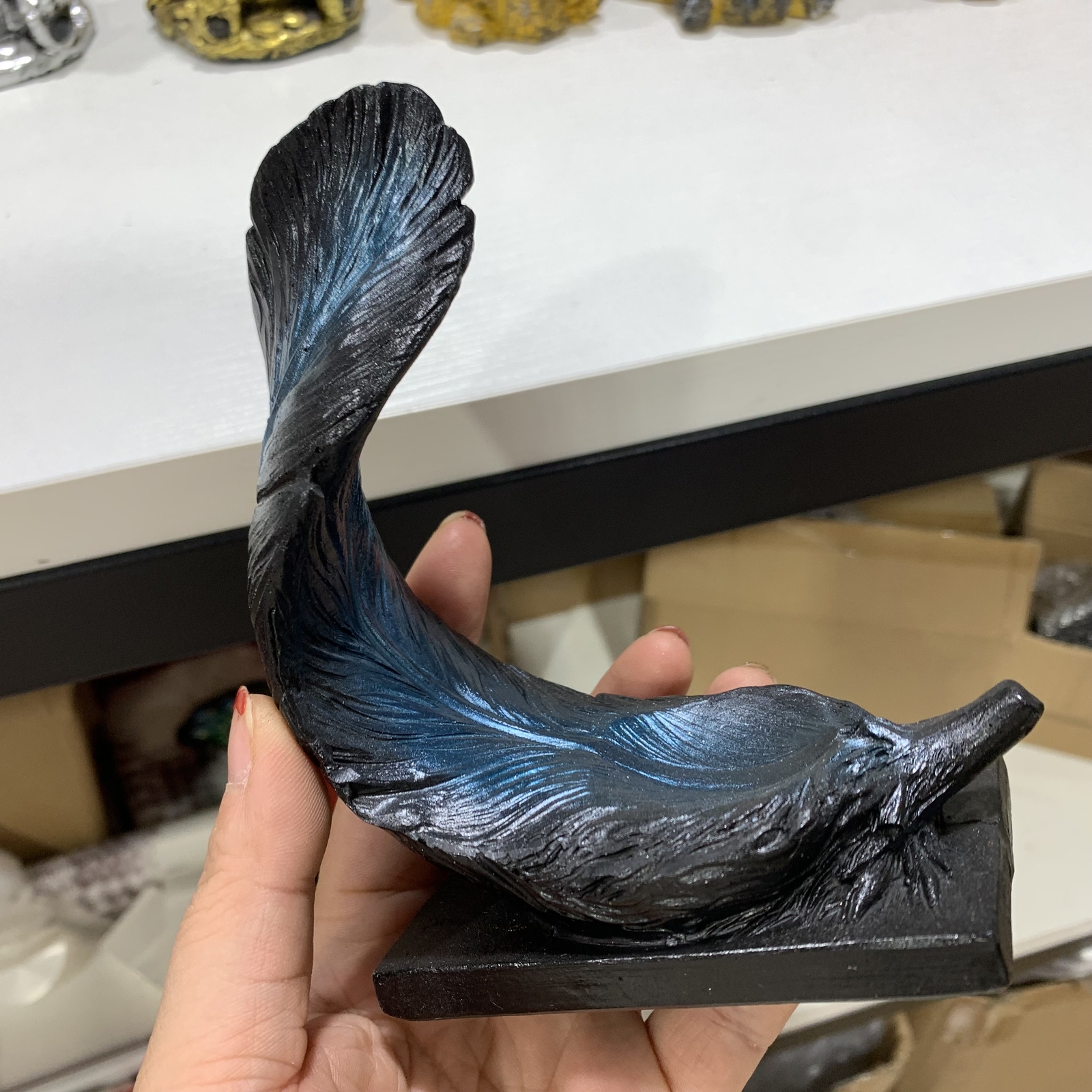 Feather Snake Reality Sphere bracket base natural Crystal ball holder