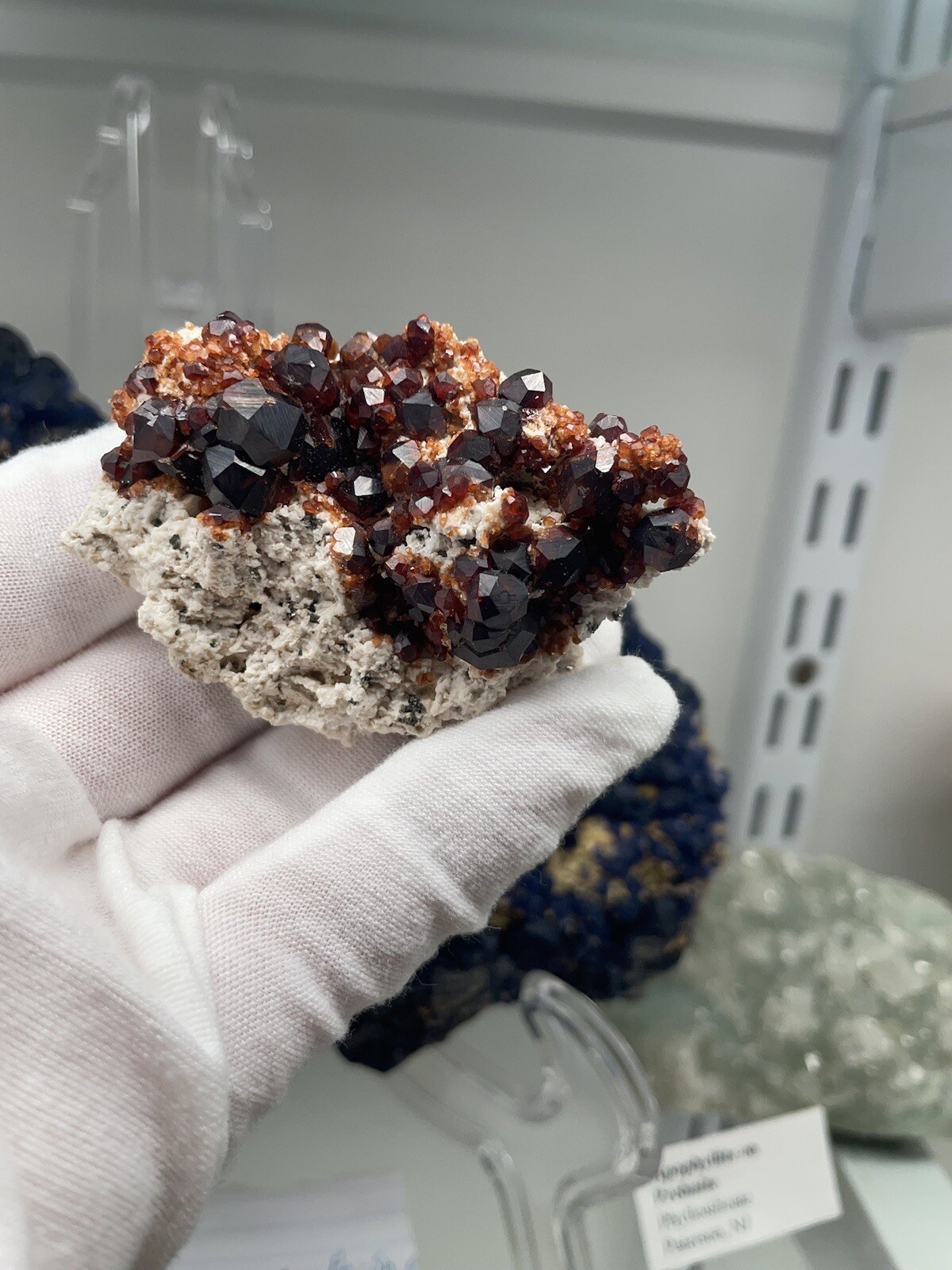 2 3/8” Spessartine Garnet Cluster, Tongbei, Yunxiao Co, Fujian, China