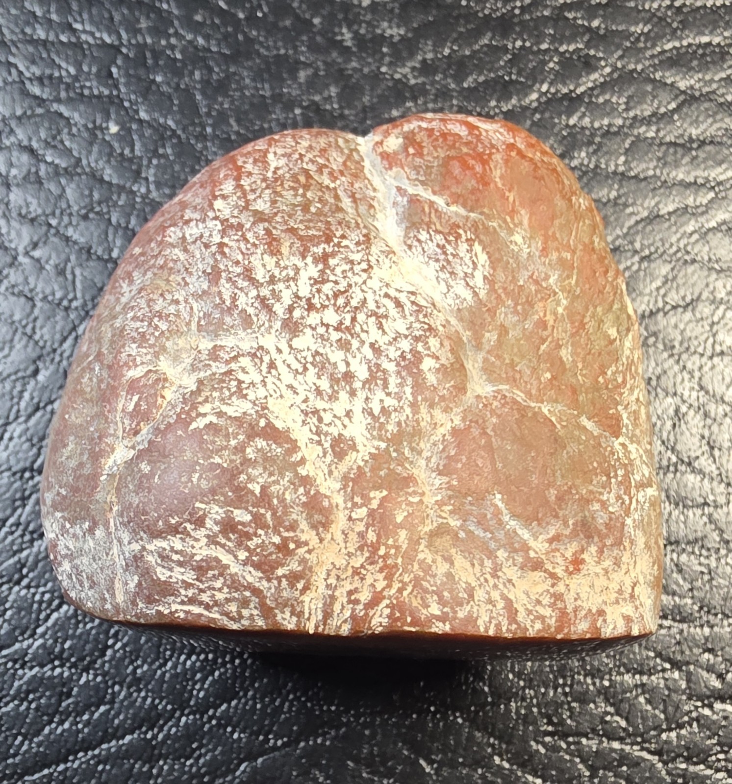 2 Kentucky Agate Display Specimens-Yellow/orange and Maroon Polished Face # S-62
