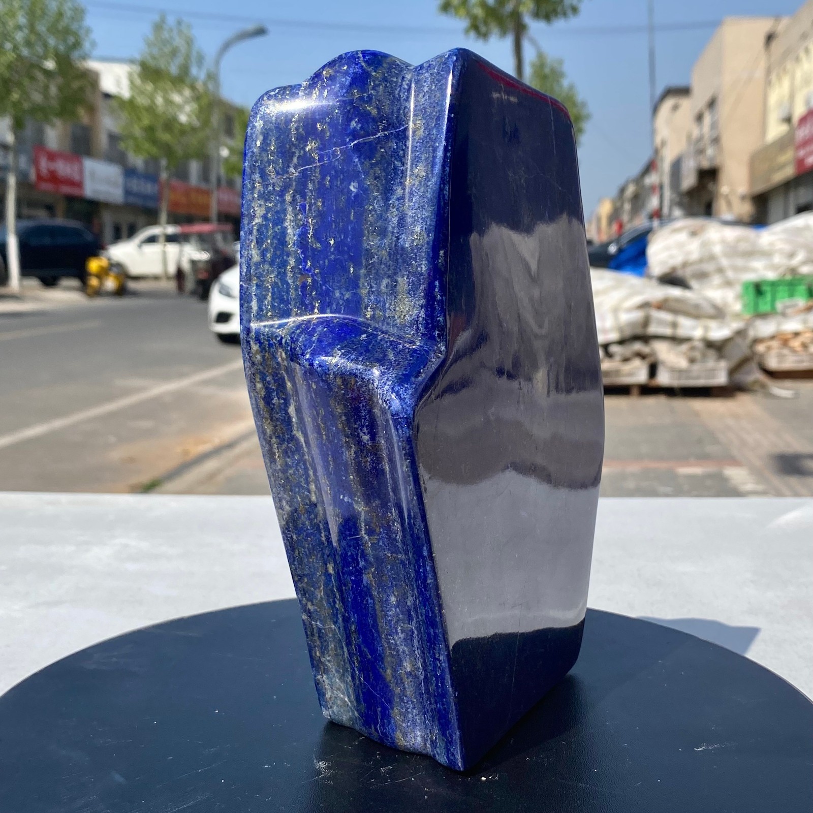 7.71LB Natural Stone Lapis Lazuli Freeform Polished Crystal Mineral Specimen