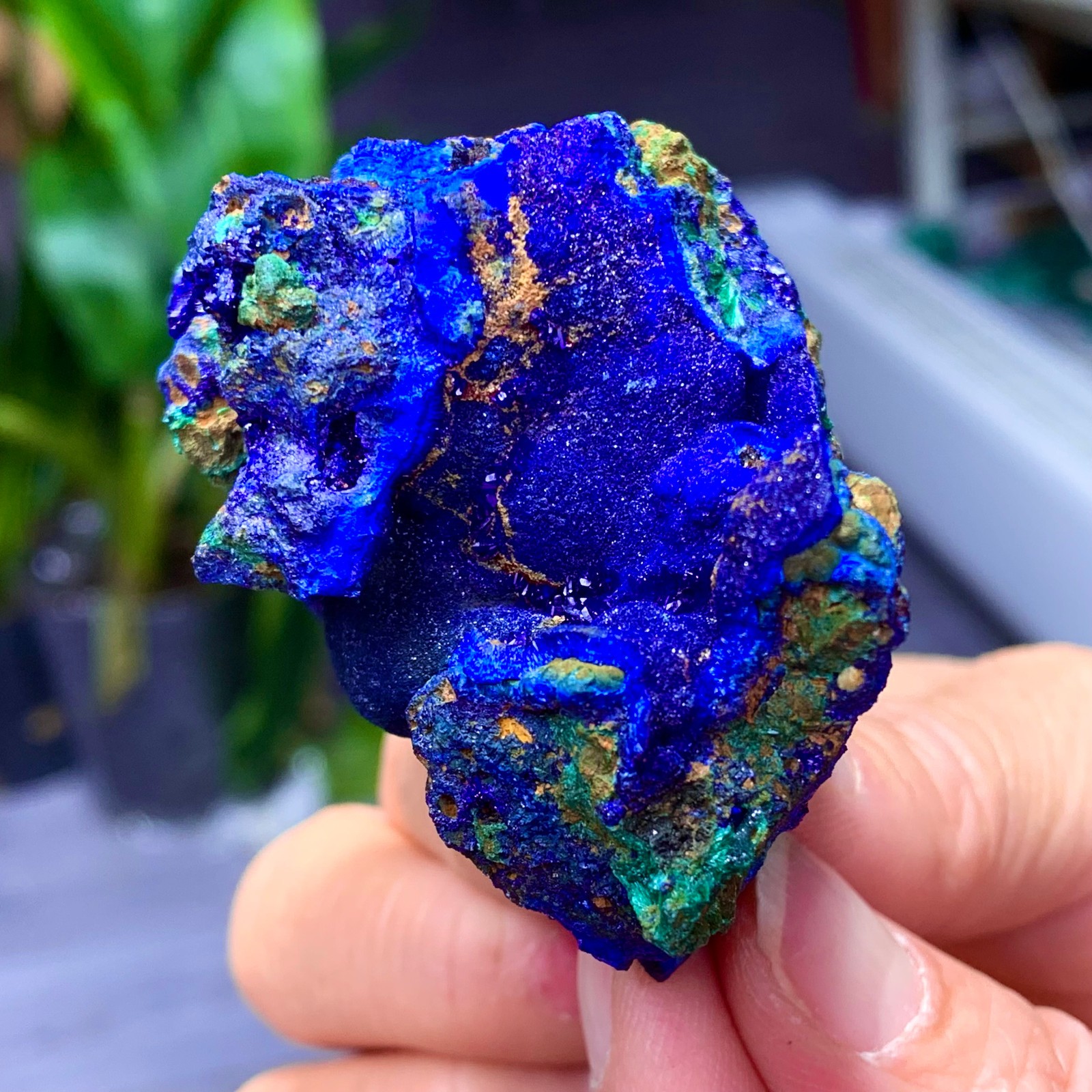 102G BEST Natural Azurite/Malachite crystal minerals specimens