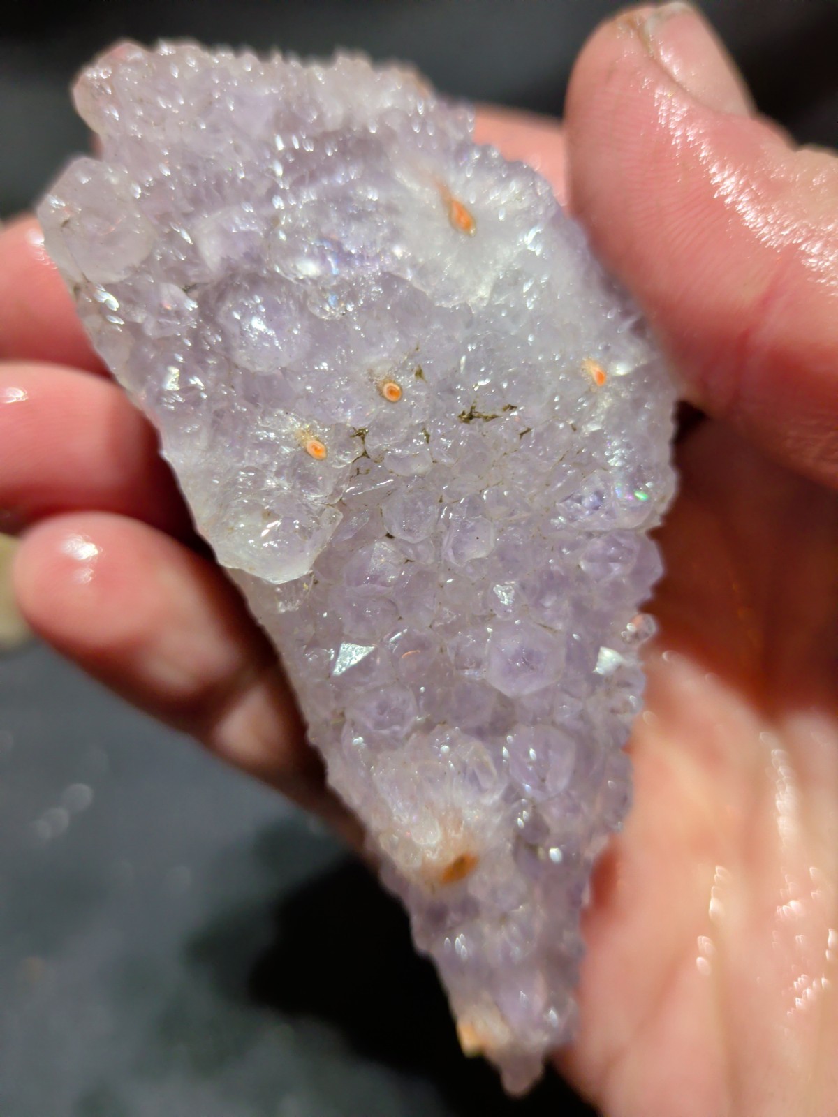Amethyst Lavender w/ Flower Like Formations Crystal Specimen (3.7oz)