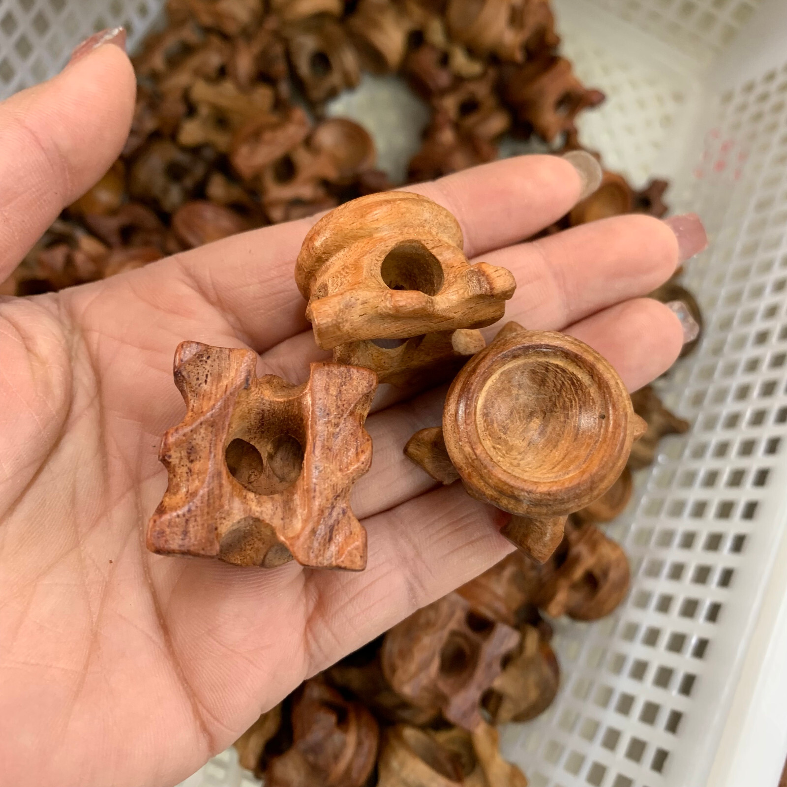 10pcs Resin Wooden Stand Base For Crystal Ball Base Home Decoration 25mm