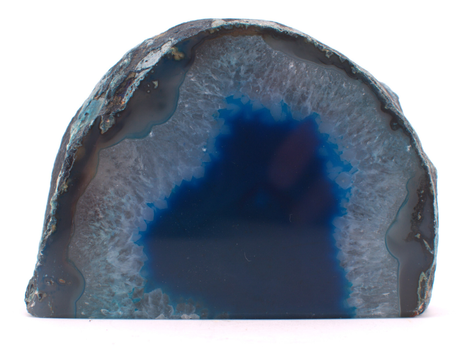 Dyed Polished Agate w/Cut Base 4″/530 Grams