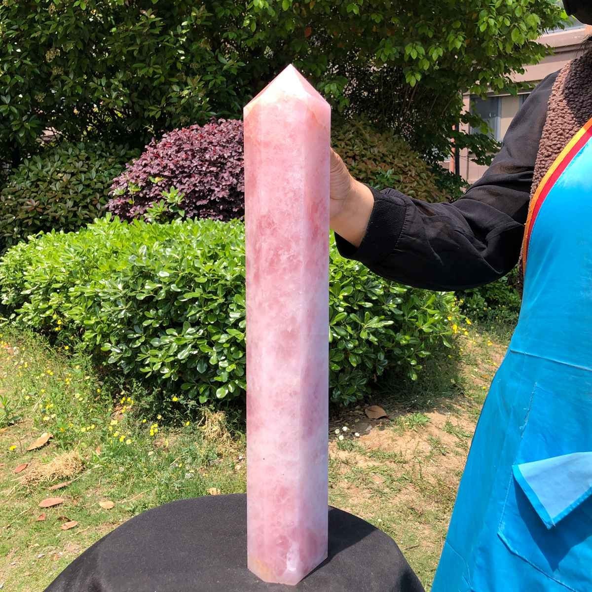 10.09LB Large Natural Powder Crystal Column Wand Obelisk Mineral Healing 5050