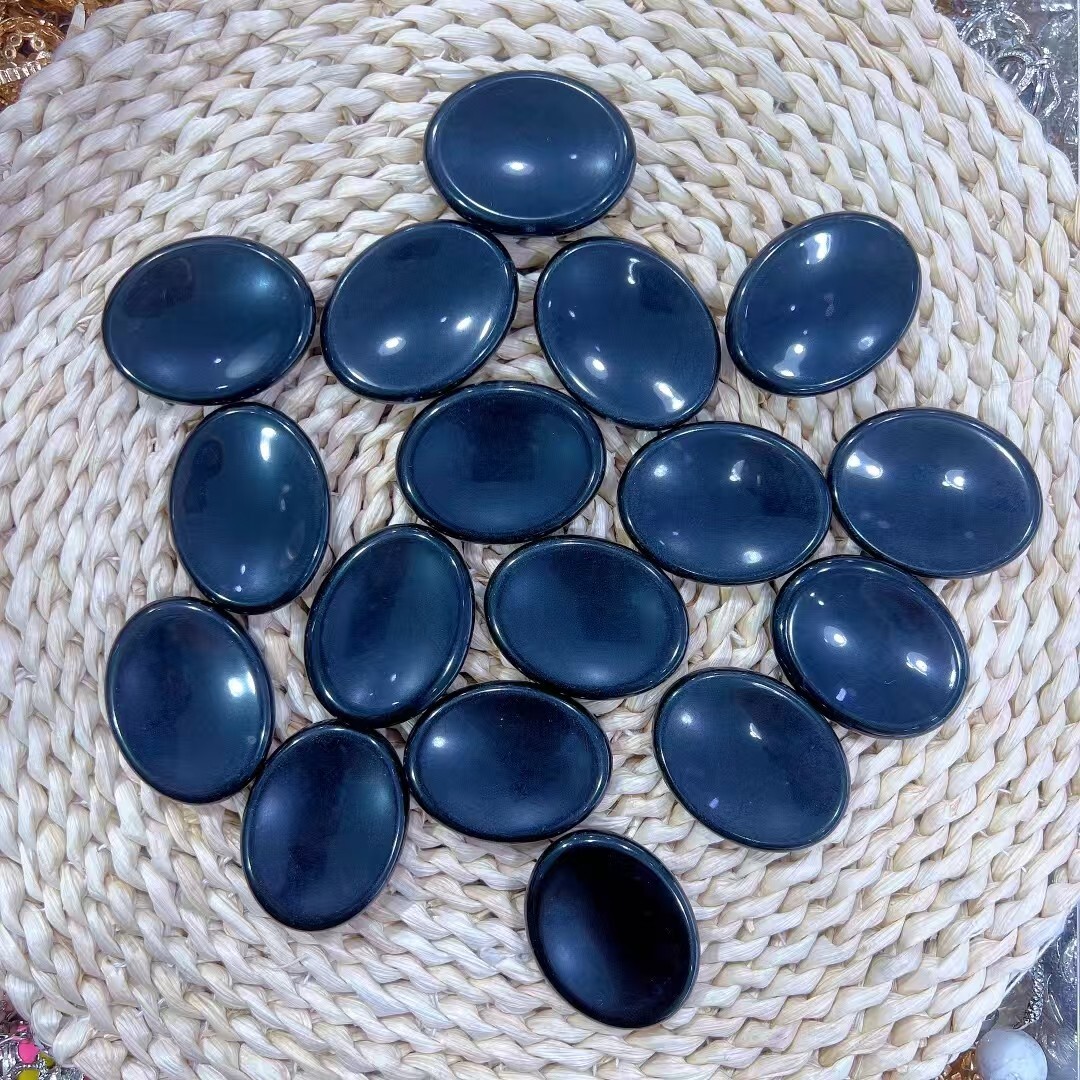 Wholesale! 50pcs Mix Crystal Oval Thumb Worry Stone Palm Stone Rei Healing Gift