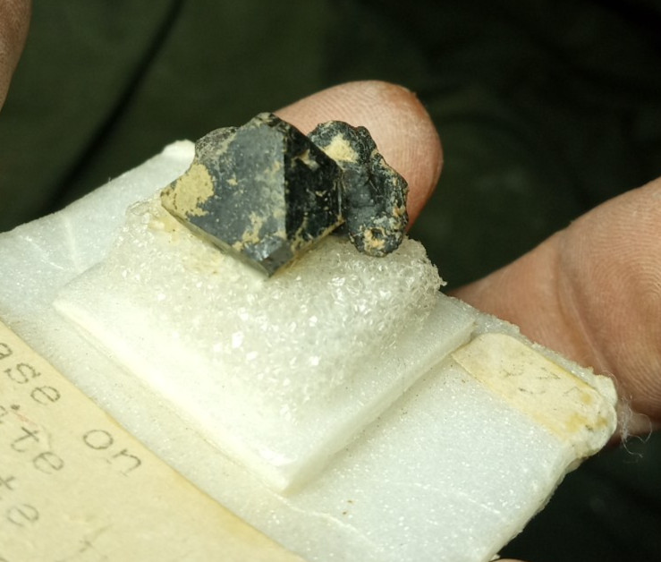 Old Collection Anatase Crystal on Magnetite Magnet Cove Arkansas Perovskite Hill