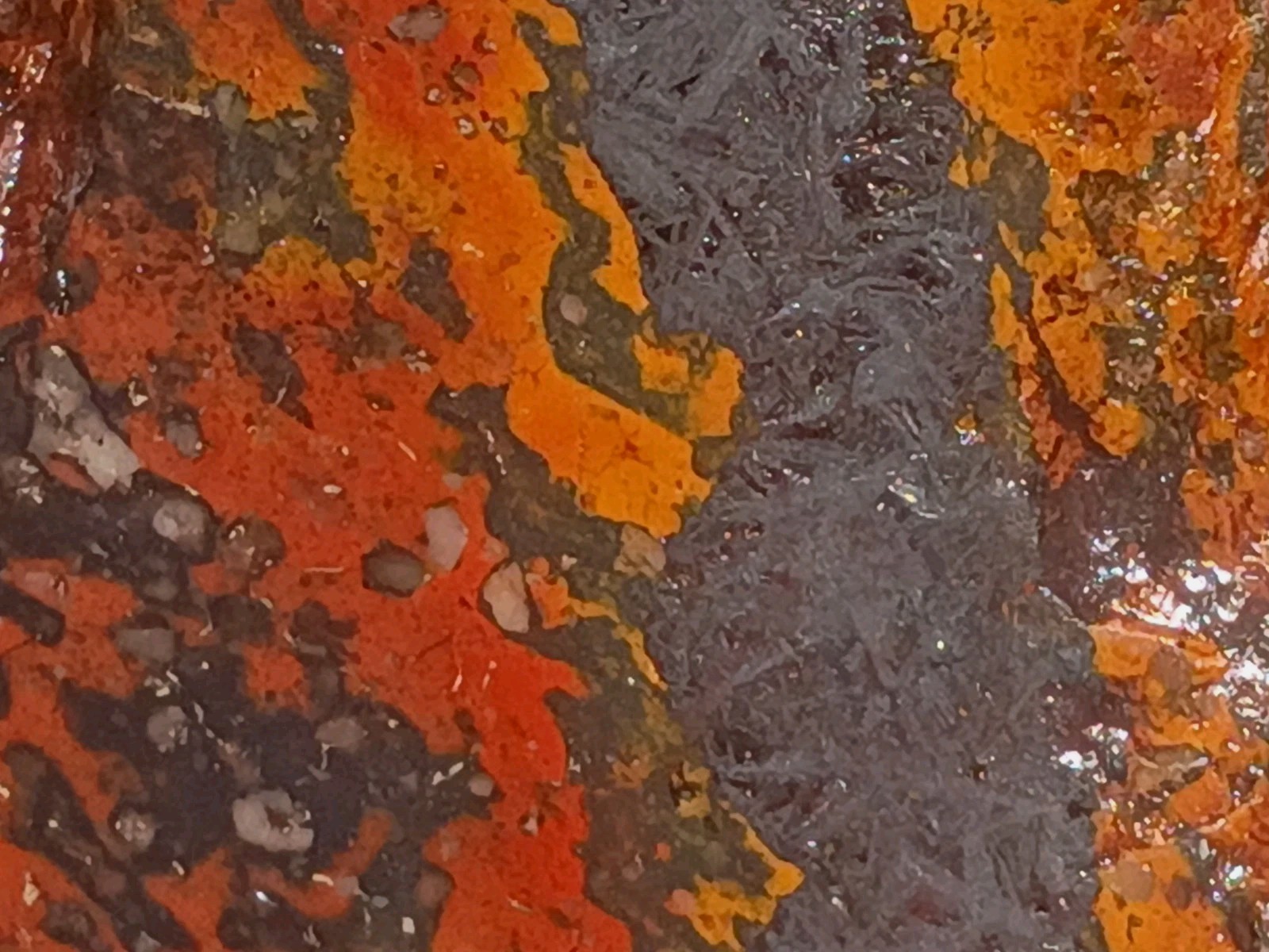Historic Shepherds Fire Jasper Magnetite 315g Face Polished Slab Specimen MO