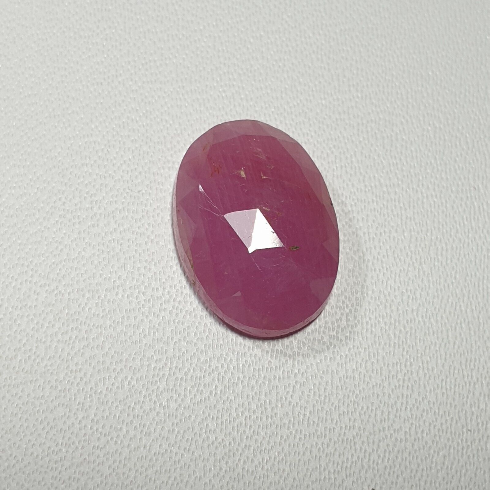 100% Natural Pink Sapphire Oval Shape 10.50×14.50 MM Slice Faceted Cut 7.35