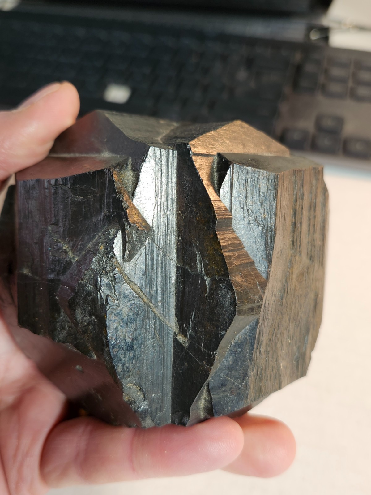Huge 1 .25 Kilo “Iron Cross” Twinned Pyritohedron, Gachala, Colombia