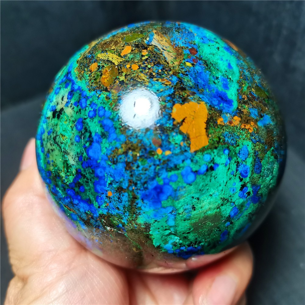 Rare 732.8G Natural Blue Copper Ore Phoenix Stone Agate Symbiotic Healing A49