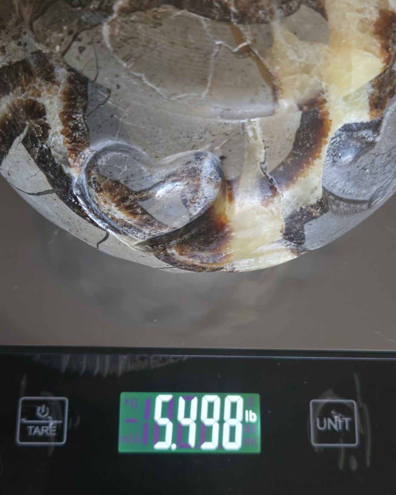 Natural Dragon Septarian Pumpkin Quartz Crystal UV Reactive Reiki Healing 5+LB