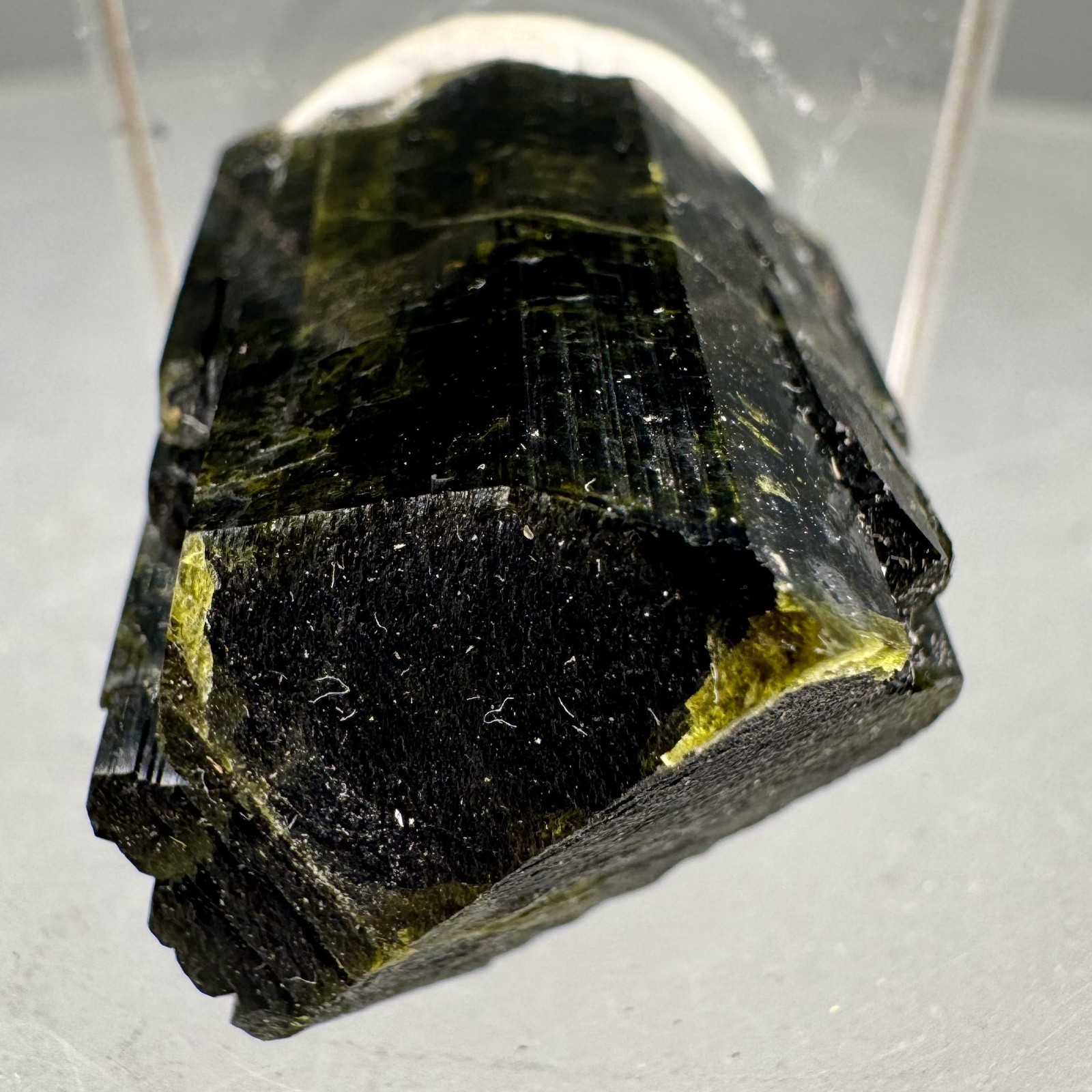 Fine Green Epidote Crystal: Saline Valley, Inyo County, California, USA