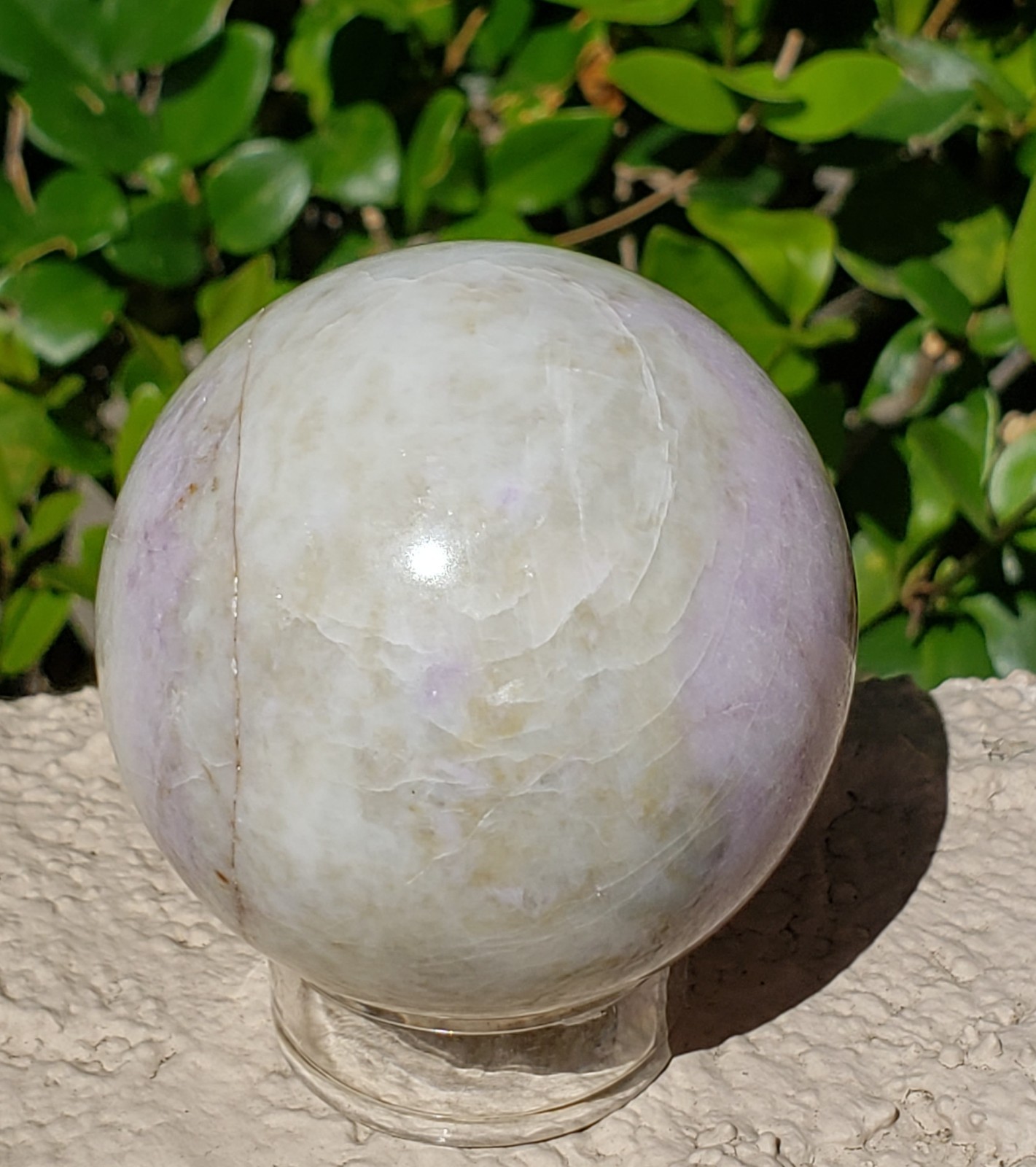 2.1″ Hackmanite Mineral Sphere Orb Ball STRONG UV, 241g or 8.5 oz