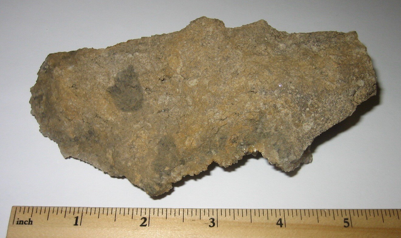 5.25″ x 2.25″ DRUSY HERKIMER DIAMOND QUARTZ CRYSTAL CLUSTER NEW YORK ~ 263.7g *A