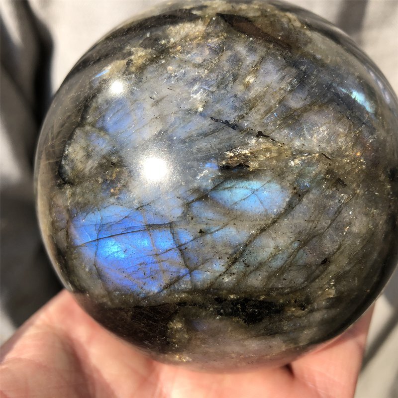 1kg Natural labradorite crystal Ball Quartz Crystal Sphere Reiki