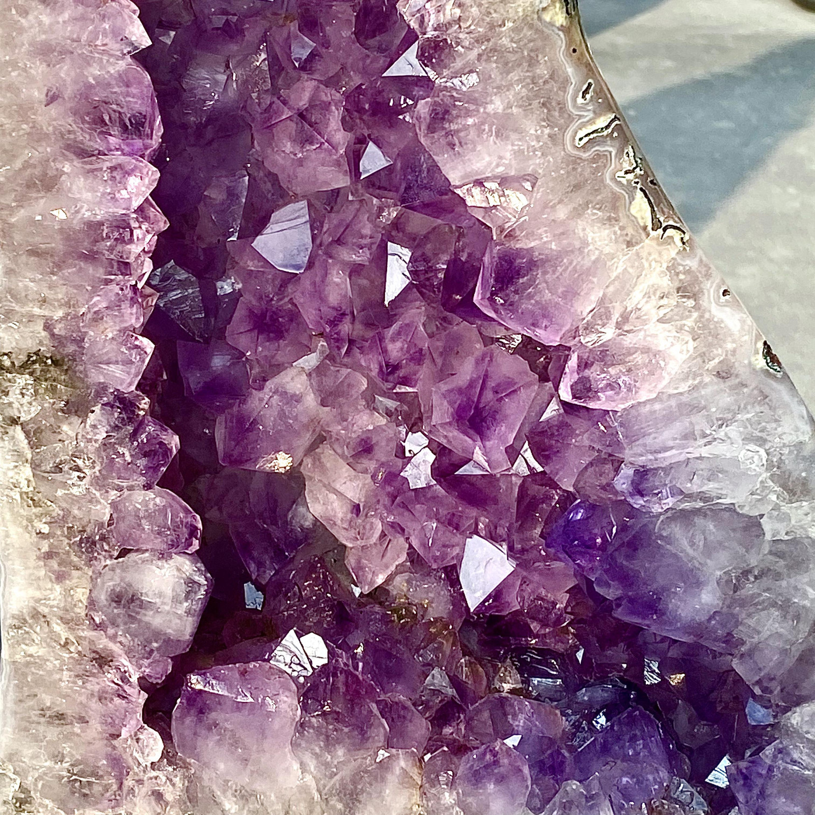35.2LB Brazilian Amethyst Crystal Cave Stone Cluster Quartz Geode Healing