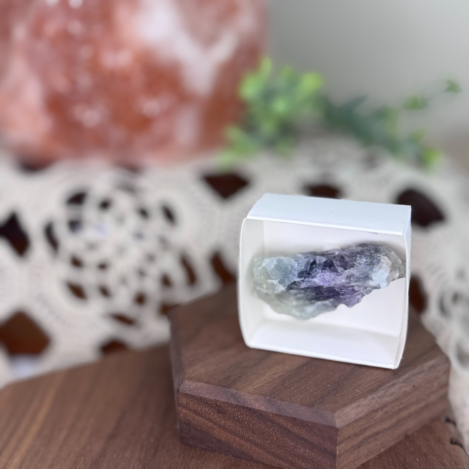 Fluorite Crystal Weisseck Salzburg Austria Purple Green Mineral Specimen Boho