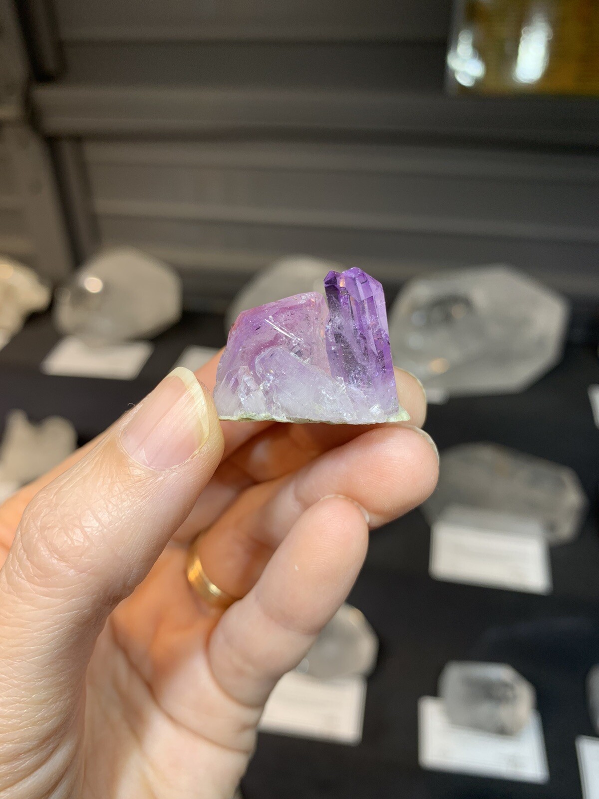 Vintage Collection Mini Purple Lilac Amethyst Crystal Cluster, Veracruz Mexico