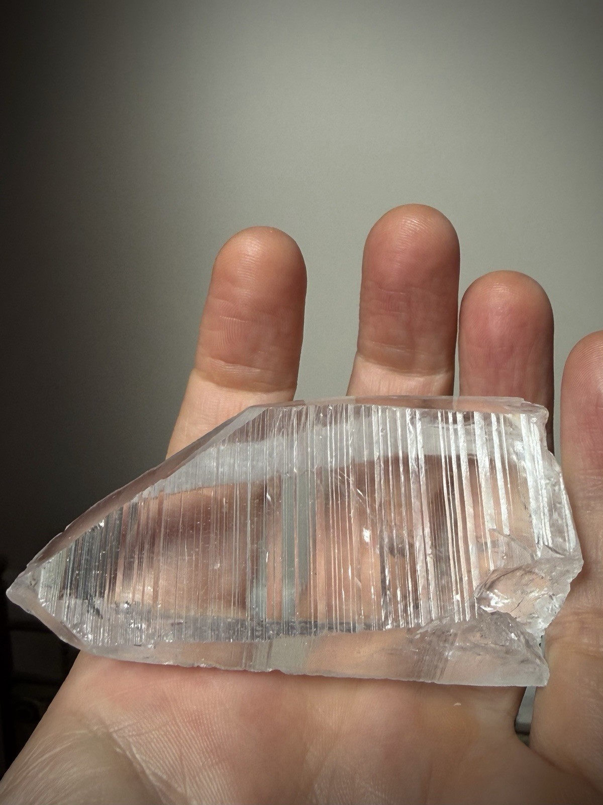 Lemurian Quartz Crystal Optical Quartz Self Healed Quartz Brazil Crystal