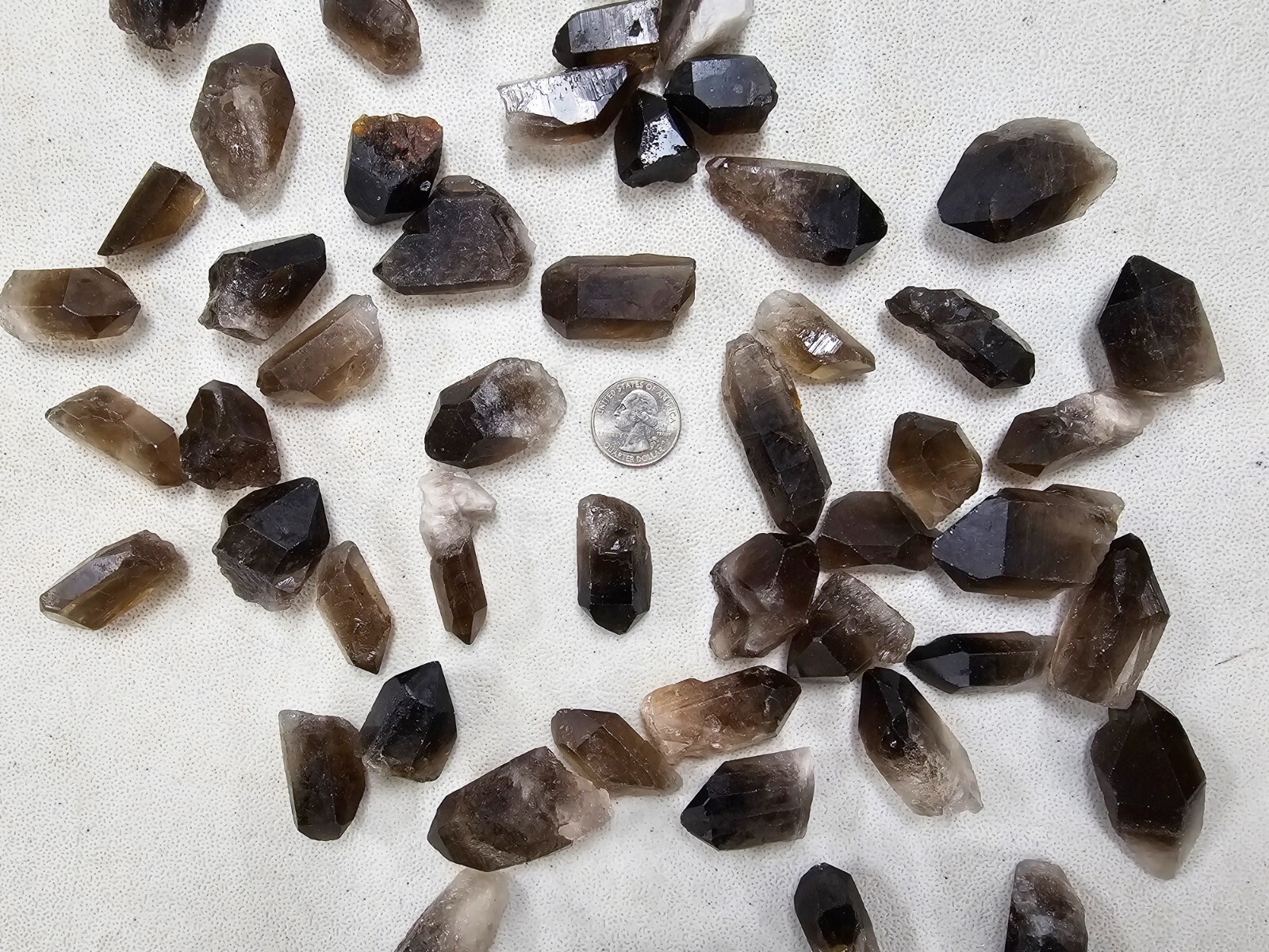 Smoky Quartz Points Natural Smokey Crystal Stone Point Wholesale Lot