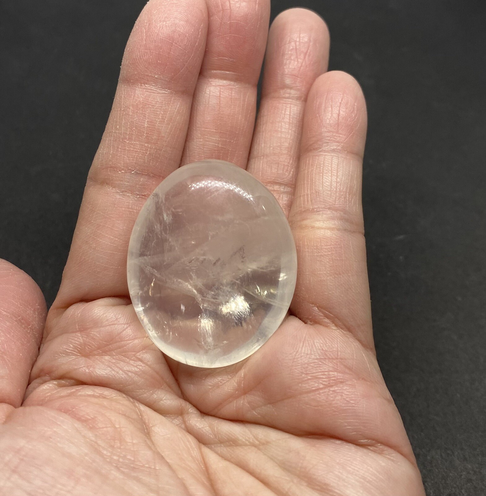 Girasol Genuine Quartz Stone from Madagascar 35g over 1 1/2in